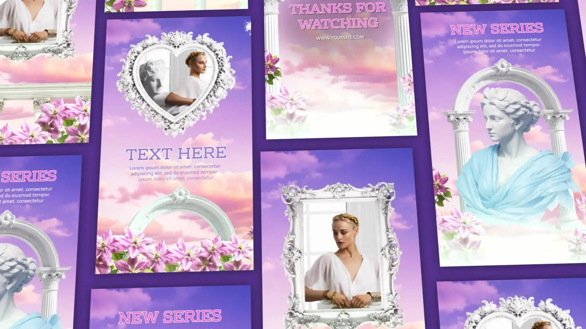 Creative aesthetic instagram story